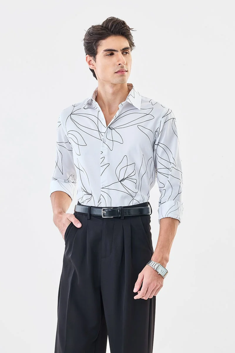 SNITCH Abstract Slim Fit Luxe Shirt