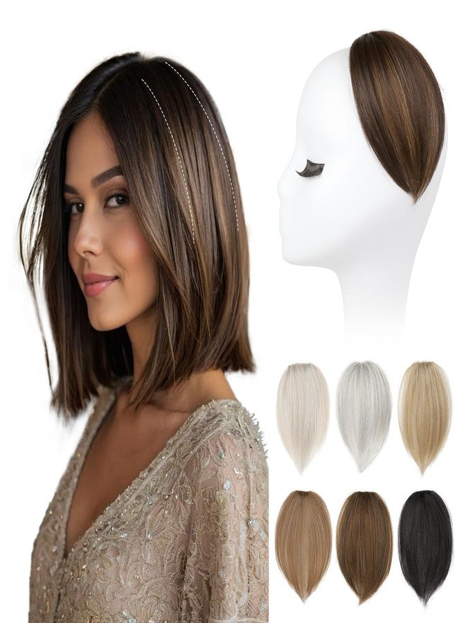 REECHO Clip in Hair Volumizer, 2PCS 6 inch Short Thick Clip in Hairpieces Adding Extra Volume Hair Extensions for Women (Milk Chocolate Brown) - Image 1