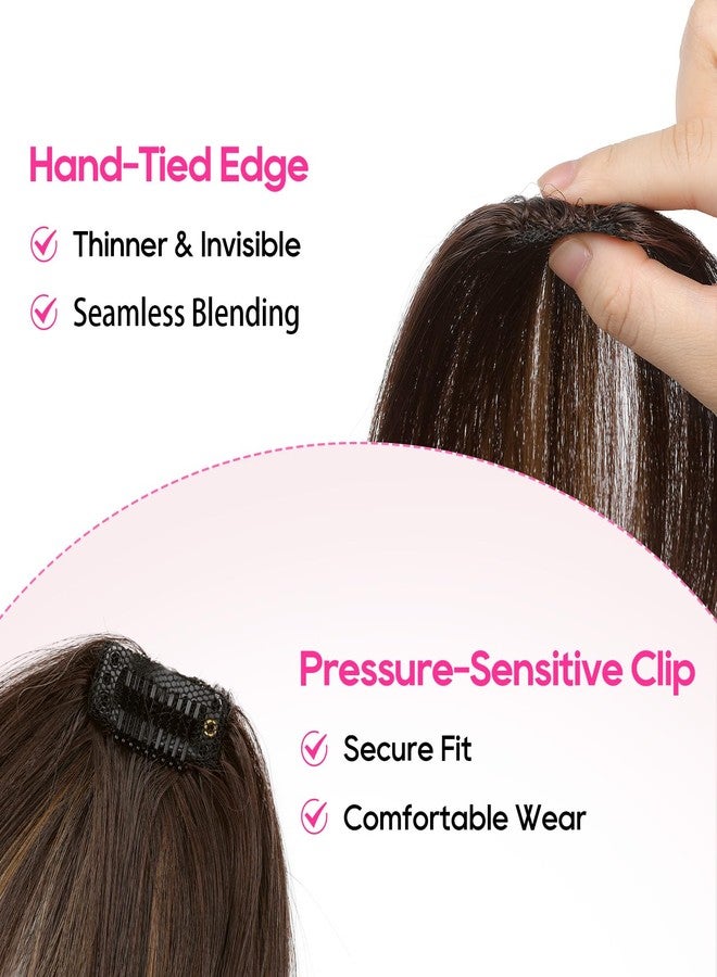 REECHO Clip in Hair Volumizer, 2PCS 6 inch Short Thick Clip in Hairpieces Adding Extra Volume Hair Extensions for Women (Milk Chocolate Brown) - Image 3