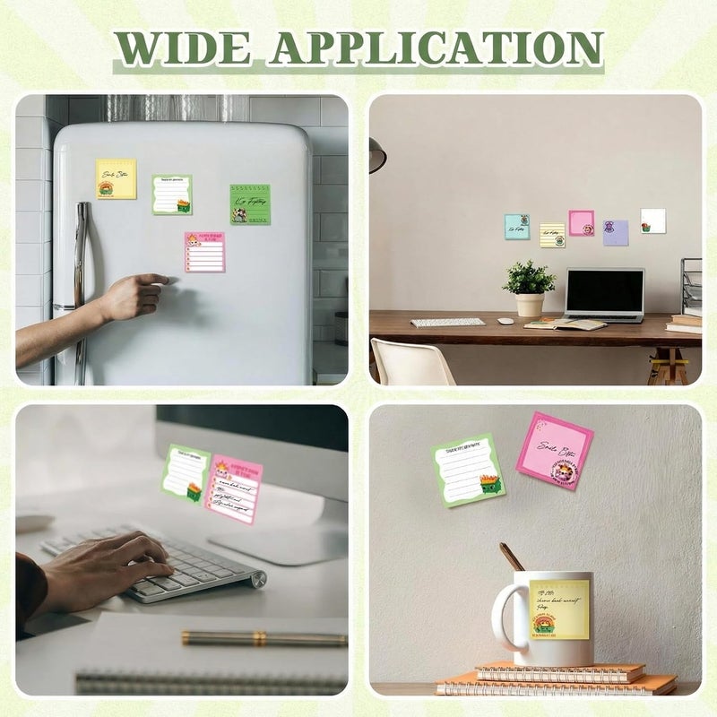 Saypacck 9 Pads Dumpster Fire Sticky Notes 3x3 Inch Cute Self Stick Notepads Notes Adhesive Memo Pad Office Decor Gifts for Students School Teacher Meeting Office Supplies - Image 5