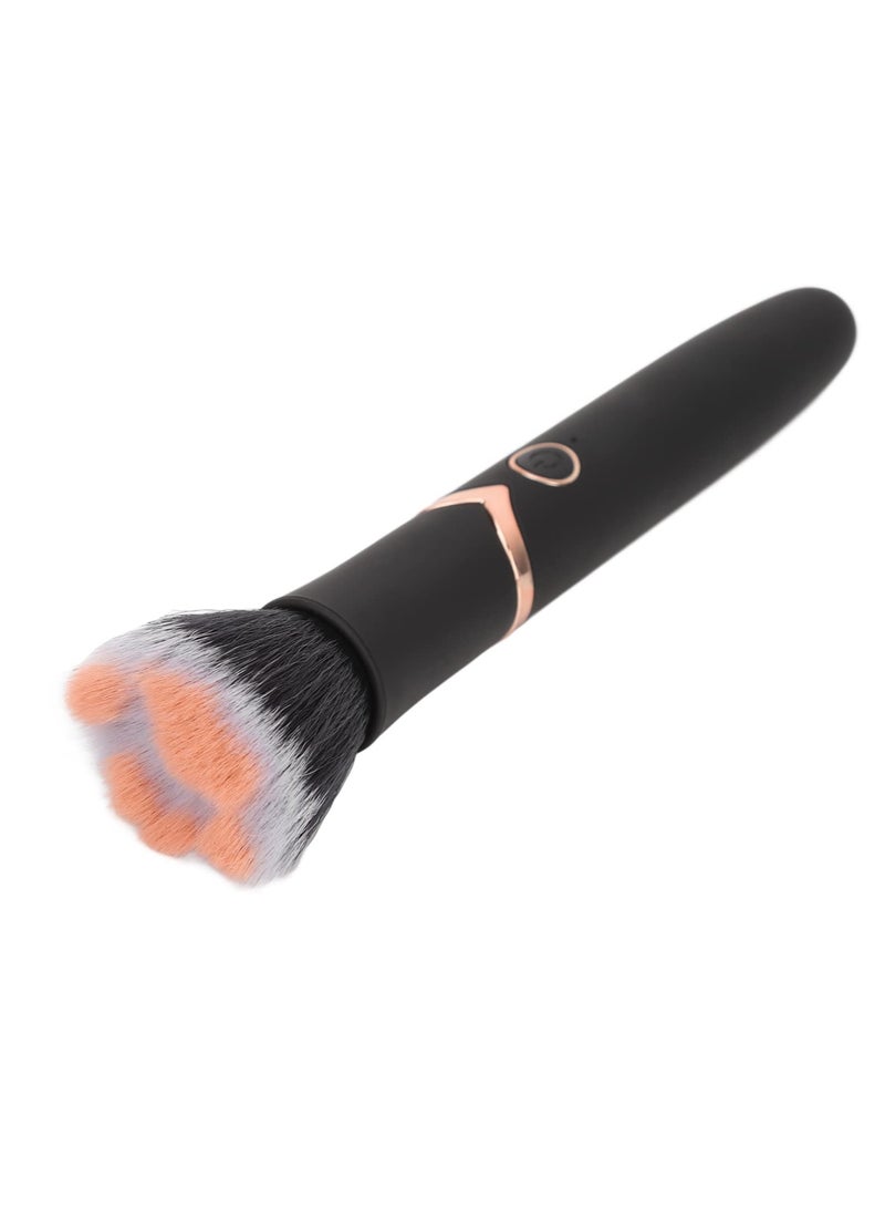 Adjustable Vibration Makeup Brush, Electric Application Tool for Foundation and Blush, 10 Speed Settings, Rechargeable - Image 1