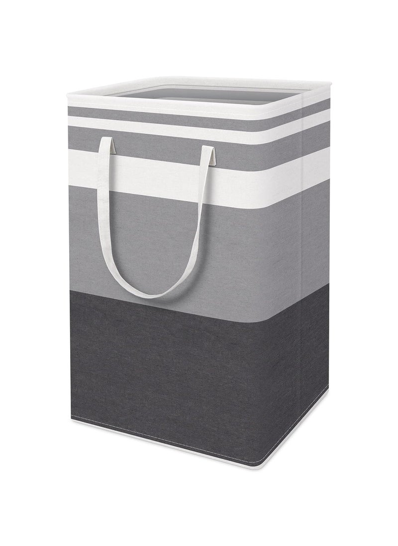 HomeHacks HomeHacks 1Pack Large Laundry BasketWaterproof Freestanding Laundry Hamper Collapsible Tall Clothes Hamper with Extended Handles for Clothes Toys in The Dorm and FamilyGradient Grey 75L  - Image 1