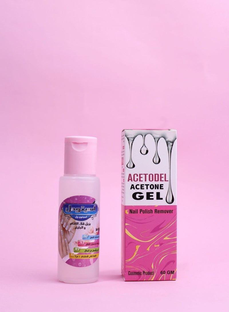 Acetodel Nail Polish Remover gel 60 gm - Image 1