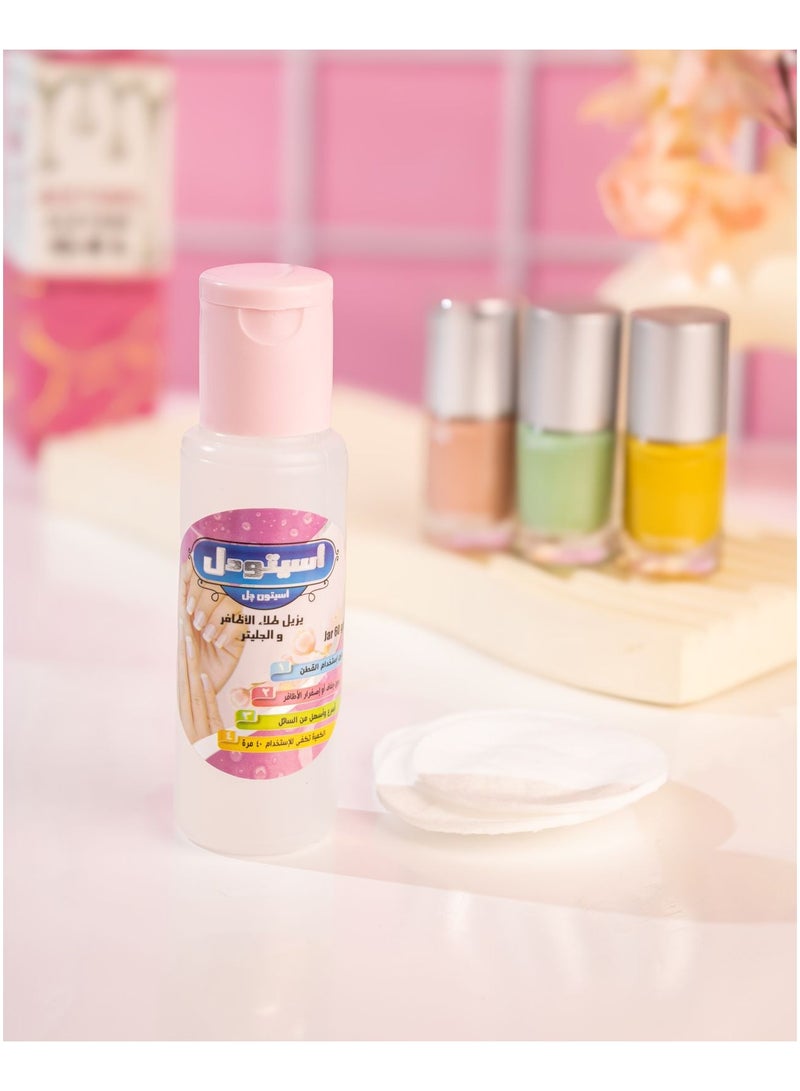Acetodel Nail Polish Remover gel 60 gm - Image 2