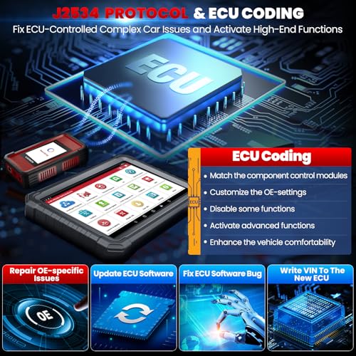 LAUNCH X431 PRO3S+ Elite, 2025 All-in-One Bidirectional Scan Tool with J2534,HD Trucks Scan, Topology Map, 60+Service,Online Coding Full Function Scanner, CANFD/DoIP/D-PDU/CAN 2.0, FCA, 2 Yrs Update - Image 3