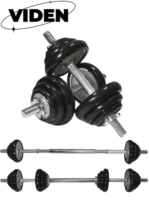 20KG Galvanized Cast Iron Dumbbell Barbell Set Freely Adjustable Weight Family Gym Office Exercise Men And Women Strength Training Body Shaping