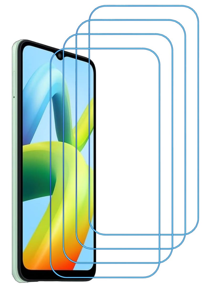 ACLIX 4 Pieces Antistatic ESD Dustproof Premium Quality High Definition Clear Tempered Glass Screen Protector Designed For Xiaomi Redmi A1+ - Image 1