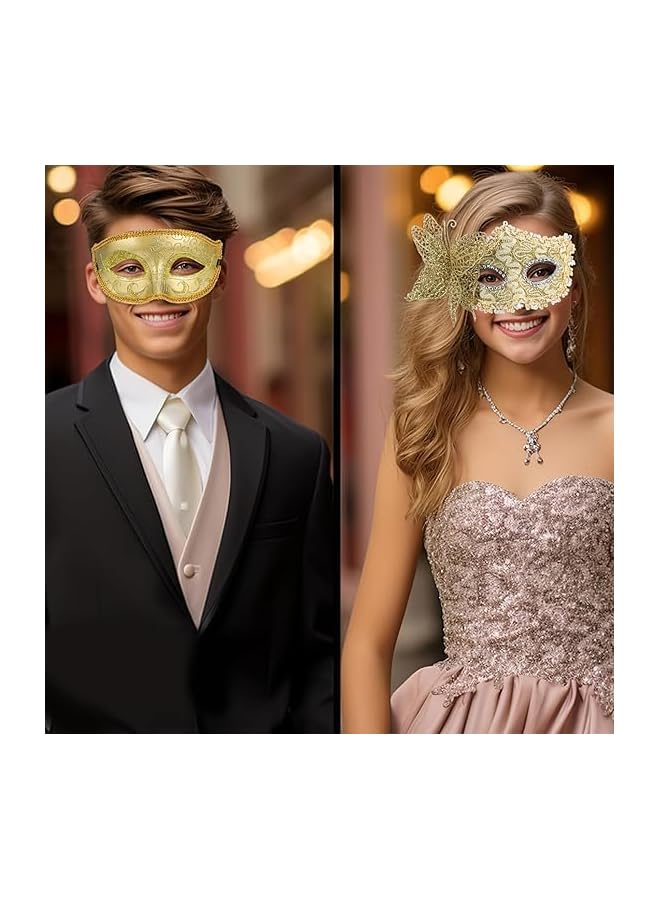 The Bros Masks, Couples Masquerade Masks Venetian Party Halloween Costumes Masks Carnival Masks Cosplay Party Costumes Prom Wedding Party  - Image 4