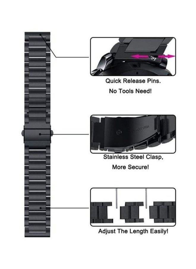 TWEGGON Replacement Stainless Steel Watchband Compatible With 22MM for Huawei Watch GT3 SeriesWatch 3 SeriesGT2 46Honor Magic Watch 2 Black  - Image 5