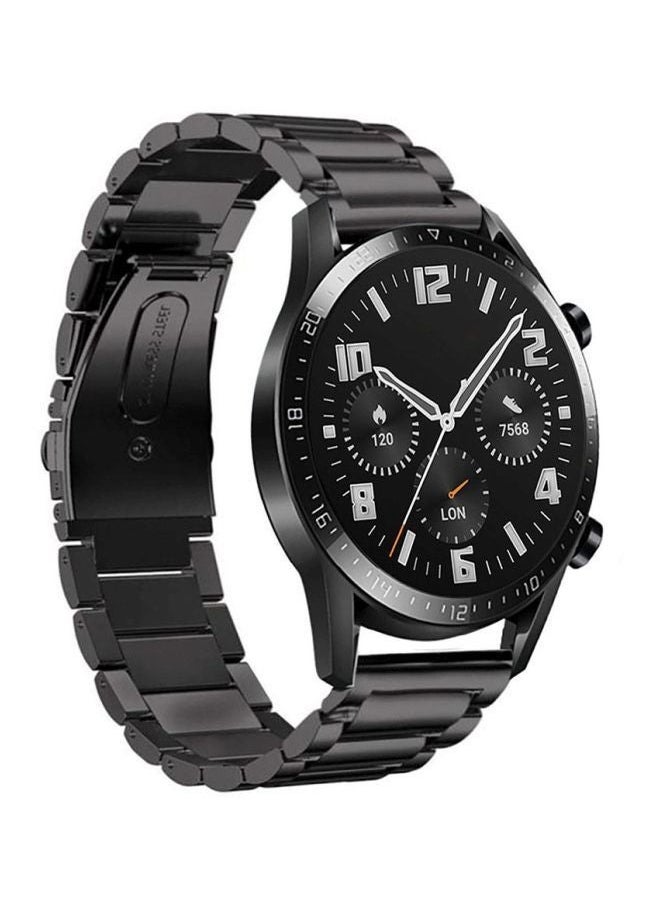 TWEGGON Replacement Stainless Steel Watchband Compatible With 22MM for Huawei Watch GT3 SeriesWatch 3 SeriesGT2 46Honor Magic Watch 2 Black  - Image 1