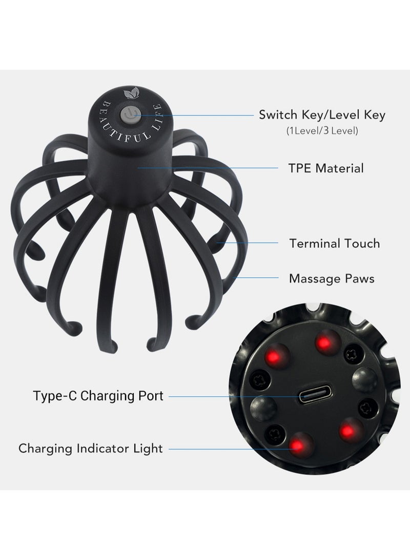 Multi-claw electric massager head scalp kneading massager octopus electric head massage claw - Image 3