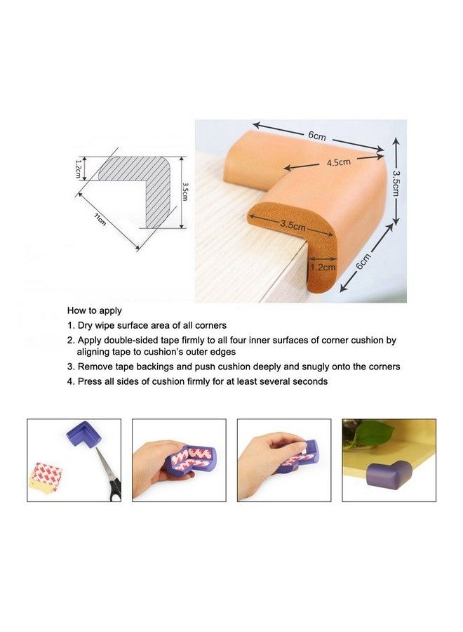 Syga Pack Of 12 Cyan Thick Baby Child Infant Kids Safety Safe Table Desk Corner Edge Cushions Guard Protectos - Image 4