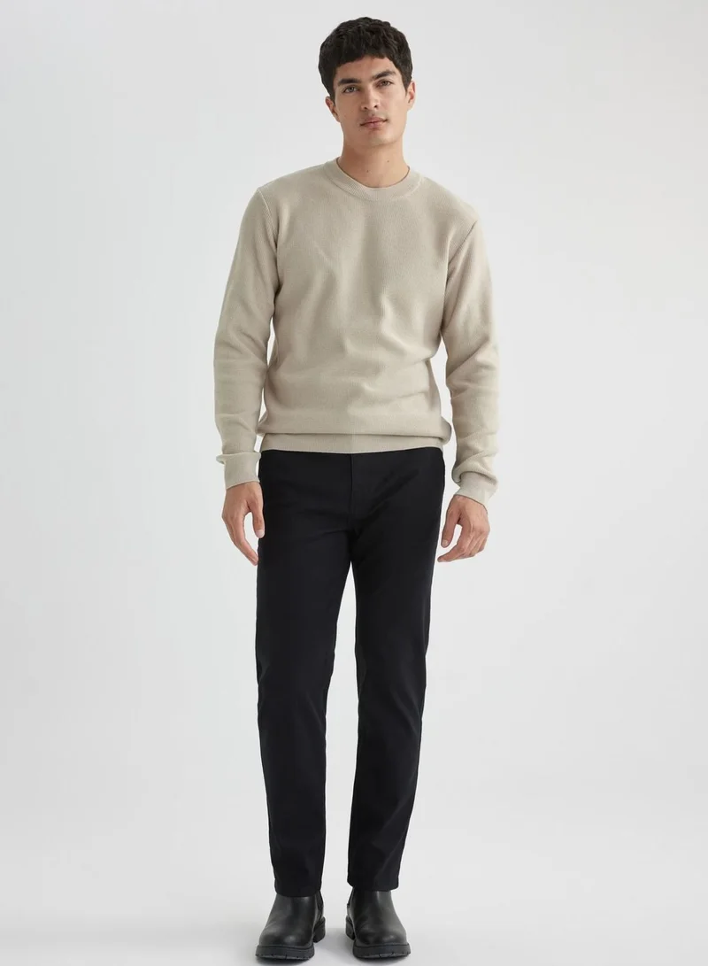 DeFacto Regular Fit Zipper Pocket Gabardine Chino Canvas T