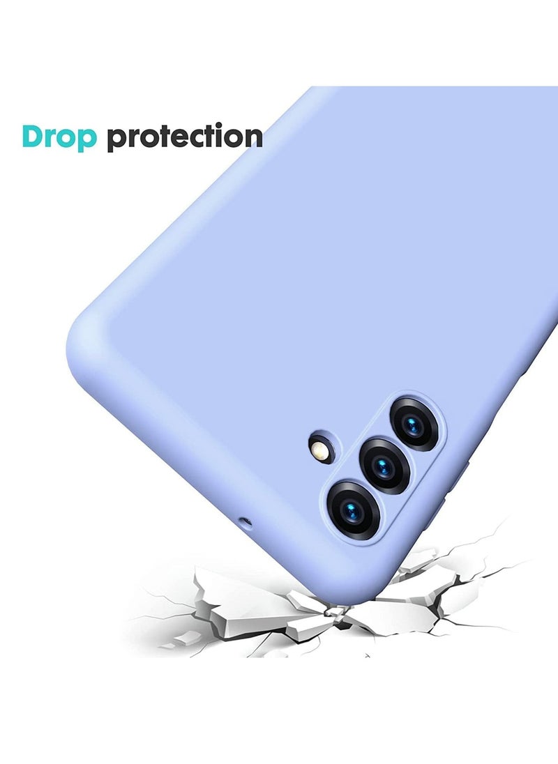 Raxoom Liquid Soft Silicone Protective Case for Samsung Galaxy A24 4G - Anti-Scratch, Shockproof, Light Blue - Image 5