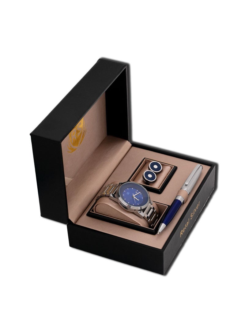 RS Diamonds Rs Stainless Steel Quartiz Watch Set  - Image 1