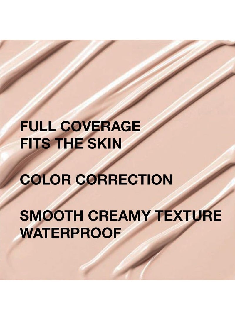 سيوسي قطعتان من خافي عيوب العين بتغطية كاملة، خافي عيوب مثالي تحت العين، خافي عيوب مقاوم للماء للهالات السوداء والانتفاخات، كريم أساس كريمي لتفتيح العين، مضاد للشيخوخة، لمسة نهائية طبيعية غير لامعة، احمرار - Image 4