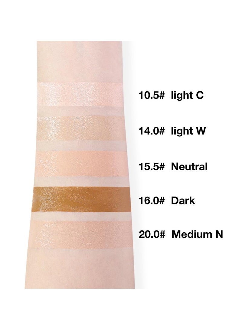 سيوسي قطعتان من خافي عيوب العين بتغطية كاملة، خافي عيوب مثالي تحت العين، خافي عيوب مقاوم للماء للهالات السوداء والانتفاخات، كريم أساس كريمي لتفتيح العين، مضاد للشيخوخة، لمسة نهائية طبيعية غير لامعة، احمرار - Image 5