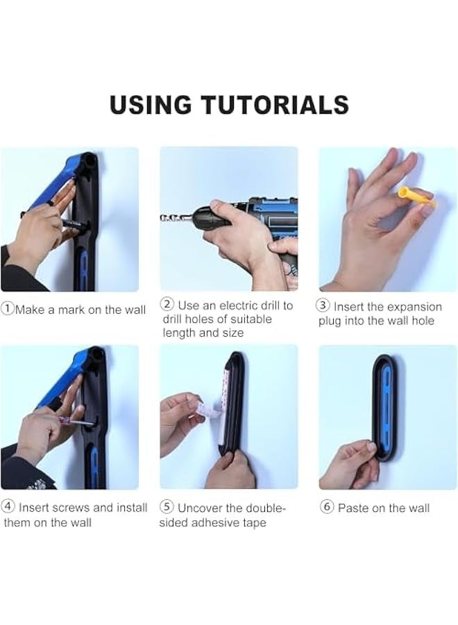 TRASSLE Foldable Bike Wall Hook, Black ABS Painted Sports Bicycle Parking Rack for Indoor Garage Bikes Display - Image 3