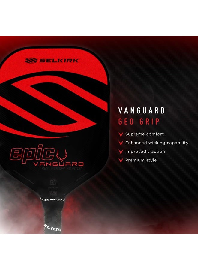 Selkirk Sport Vanguard Hybrid Pickleball Paddle | Carbon Fiber Paddle with a Polypropylene X5 Core | Pickleball Rackets | Maxima Lightweight Red - Image 5