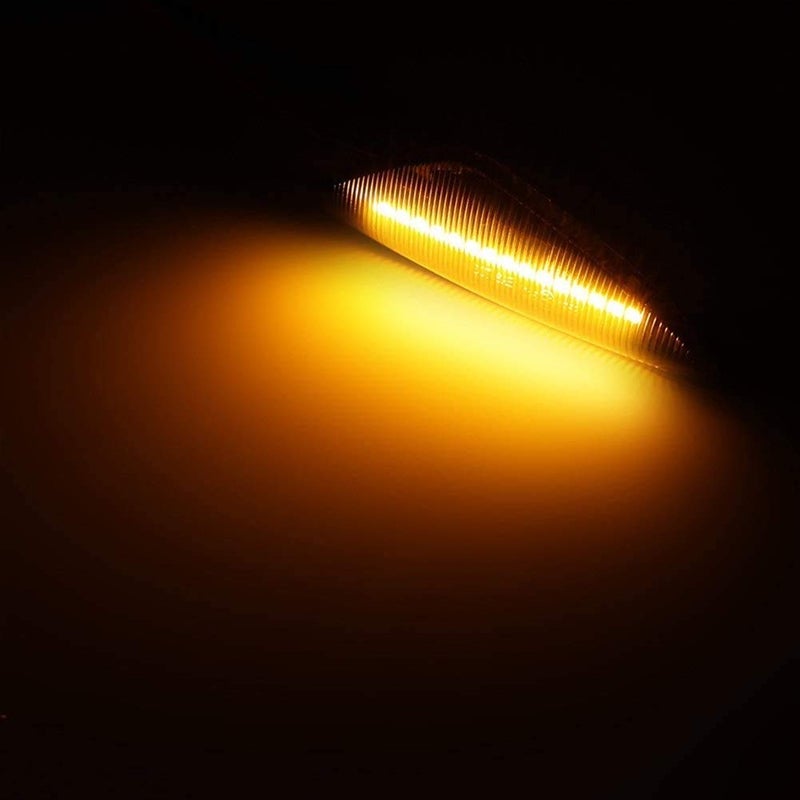 csslyzl Sequential Amber LED Fender Side Marker Light Turn Signal Lamp Assembly Replacement For BMW E70 E71 E72 X5 X6 X3 F25 Driver & Passenger Side (Smoke Lens) - Image 4