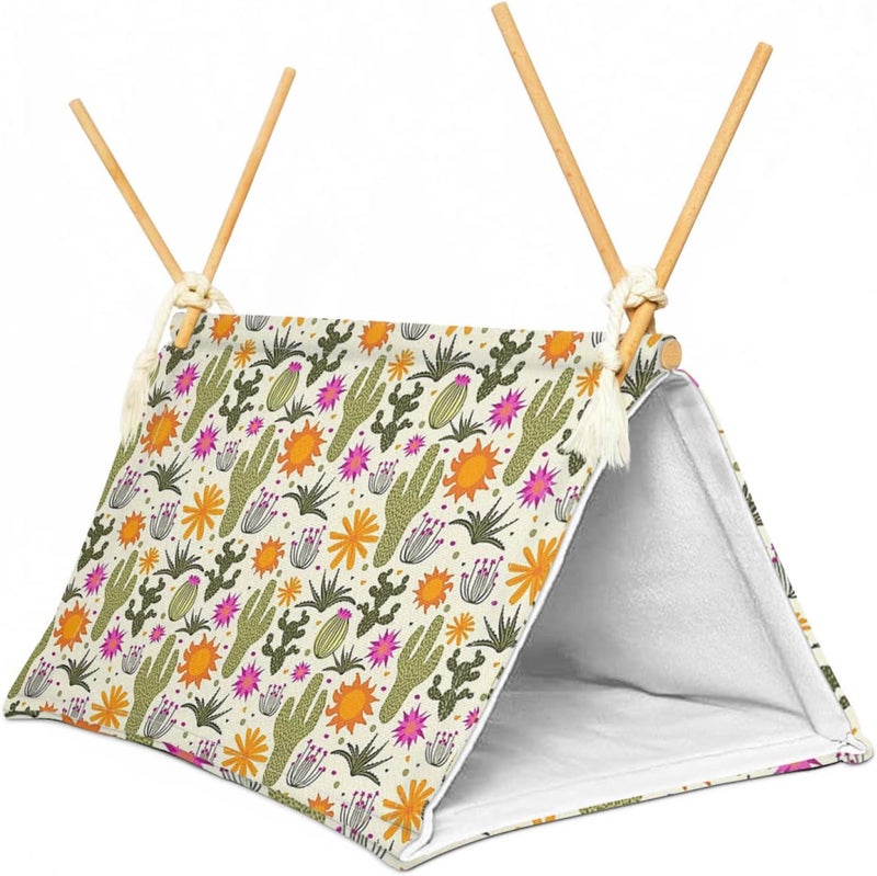 Aipush Bearded Dragon Reptile Sleeping Bed Tent Hide Tank Decor Accessories Habitat Shelter for Lizard Bearded Dragon Leopard Gecko (Cactus 1) - Image 1