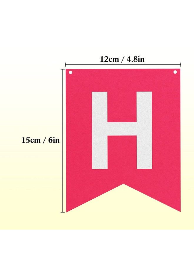Irenare لافتة عيد ميلاد ملونة سعيدة 4 قطع من علم قماش الفيلت قوس قزح بألوان متنوعة زينة حفلات معلقة تم تجميعها لعيد ميلاد سعيد زينة حفلات عيد الميلاد - Image 4