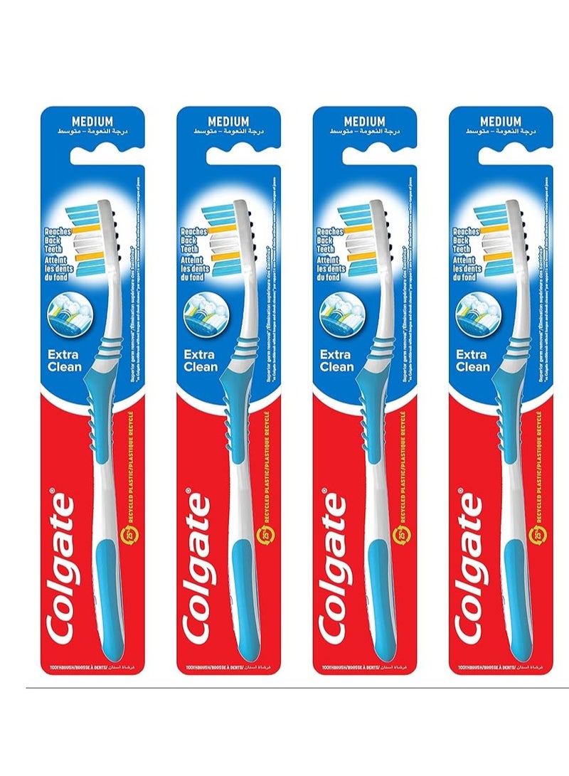 Colgate Pack Of 4 Colgate Classic Deep Clean Medium Toothbrush - Image 1