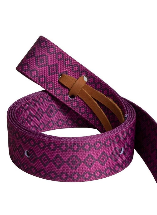 MUSTANG Mustang Fashion Prints Nylon Saddle Tie Strap Raspberry/Snake N/A  - Image 1