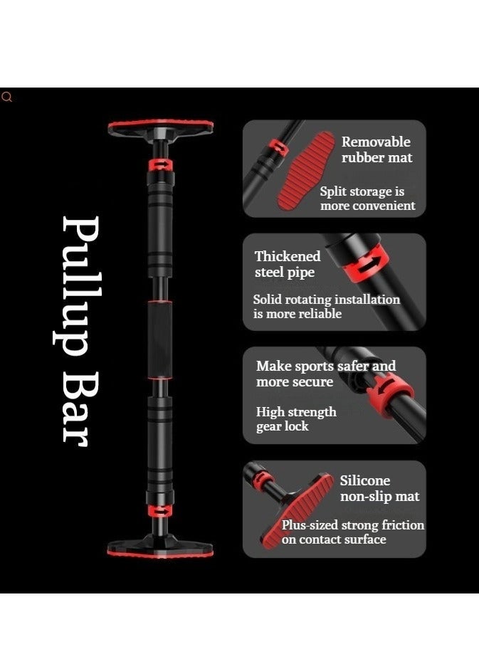 WALALLA Kids Swing Chair Hanging Bar Swing Rope and Pullup Bar Kids Indoor Doorway Fitness Set Yellow - Image 4