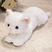 PEACH CAT Cat Stuffed Animal 12 Realistic Kitten Plushies Soft Plush Toys Gifts for Kids White - Image 2