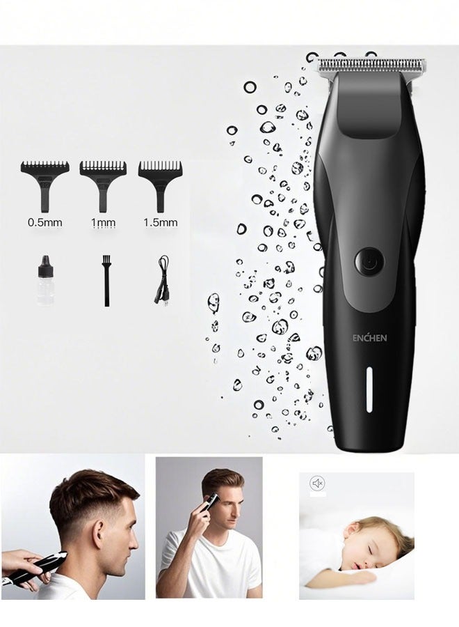 ENCHEN Enchen Hair Clipper Rechargeable Electric, Detachable and Washable Head, Rechargeable 10w High Power, Four-hour Battery Life, Low Noise  - Image 1
