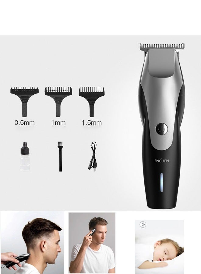 ENCHEN Enchen Hair Clipper Rechargeable Electric, Detachable and Washable Head, Rechargeable 10w High Power, Four-hour Battery Life, Low Noise  - Image 2