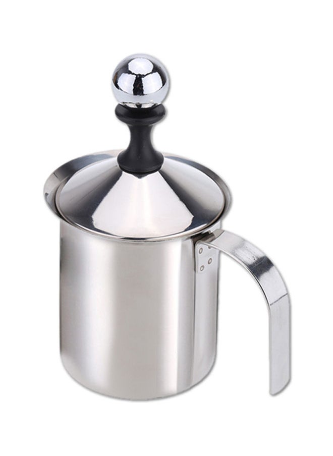 NIBEMINENT DIY Stainless Steel Double Mesh Milk Foamer Silver 18x13x9centimeter  - Image 1