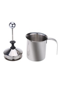 NIBEMINENT DIY Stainless Steel Double Mesh Milk Foamer Silver 18x13x9centimeter  - Image 2