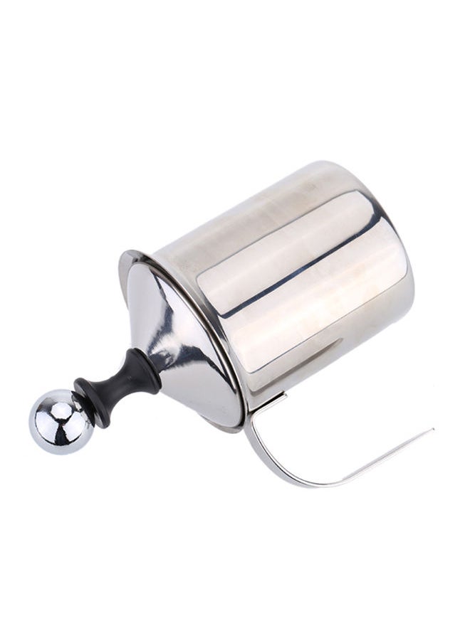 NIBEMINENT DIY Stainless Steel Double Mesh Milk Foamer Silver 18x13x9centimeter  - Image 3