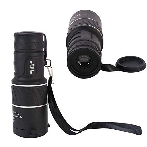 Iktu 30x52 HD Optical Monocular Camping Hiking Telescope Bird Watching - Black - Image 1
