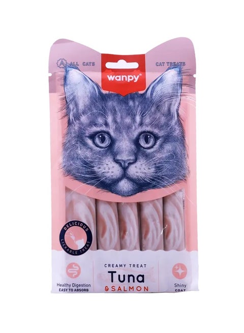 wanpy Creamy lickable treats - tuna&salmon 12x70g