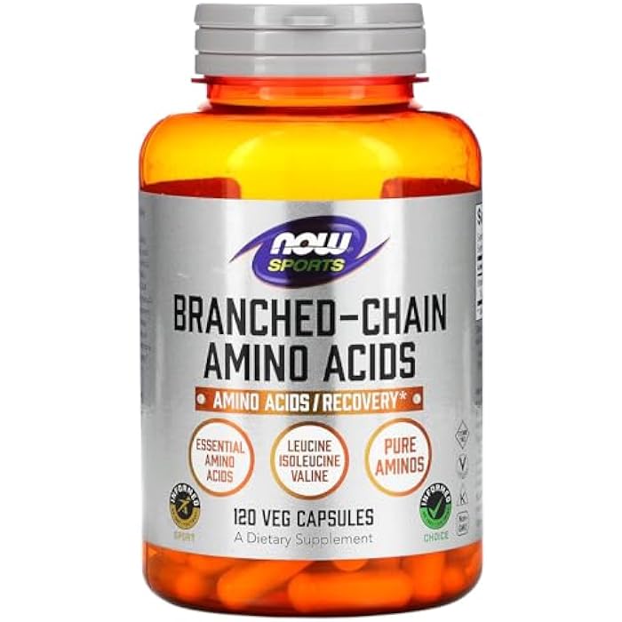 now Branch-Chain Amino (BCAA) 800mg, 120 Capsules - Image 1