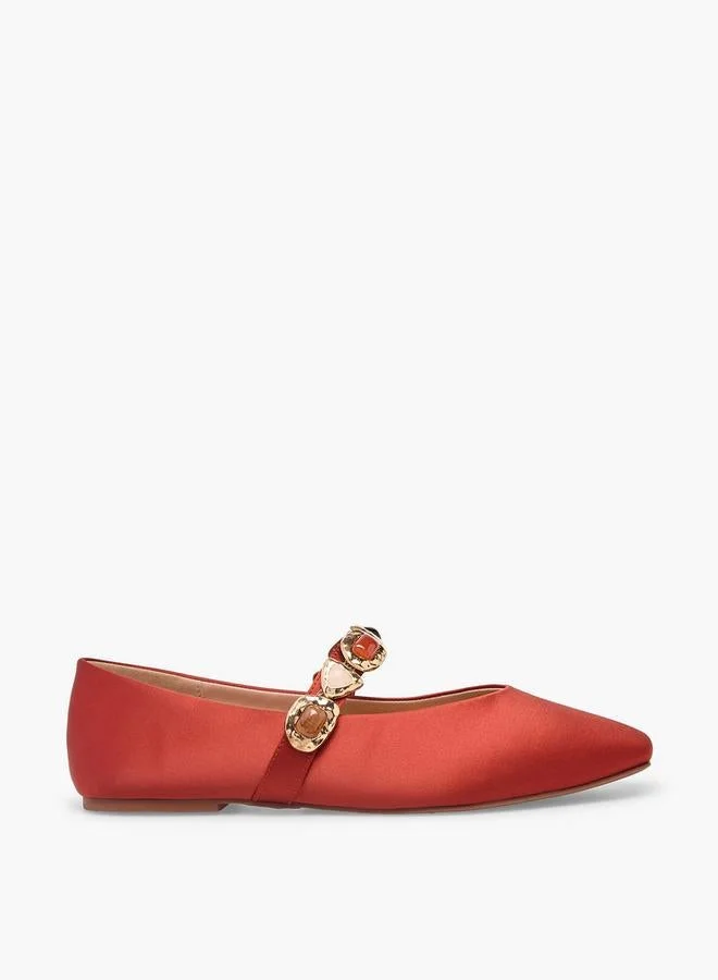Elle Women Embellished Ballerina Shoes