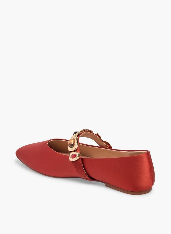 ELLE Women Embellished Ballerina Shoes - Image 5