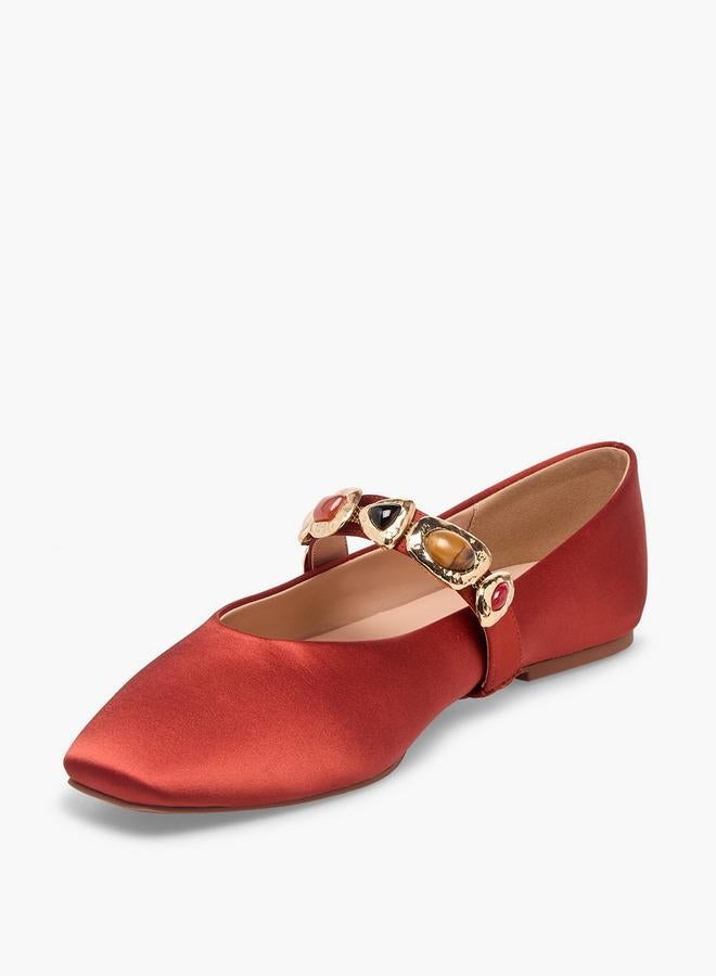 ELLE Women Embellished Ballerina Shoes - Image 4