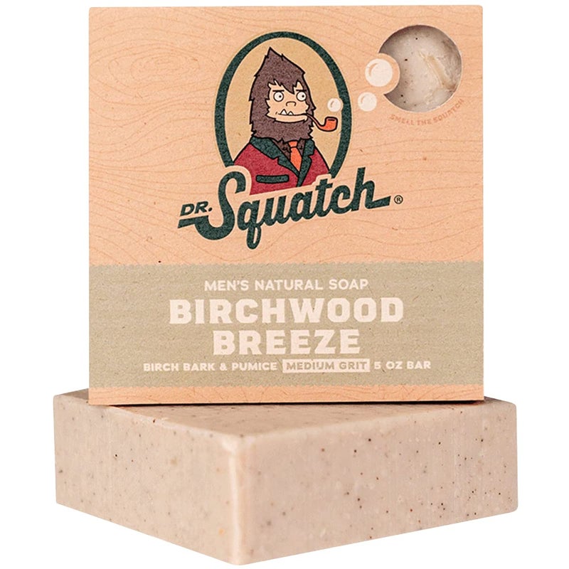 Dr. Squatch BIRCHWOOD BREEZE 3 Bar Pack - Cold Processed Soap Made For Men - Medium Grit - Natural Oils - Refreshing Clean Woody Scent - Exfoliating - Image 2