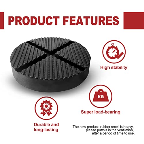 KEVWR 1 Pack Universal Floor Jack Pads, Jack Pad Adapter Pinch Weld Side Frame Rail Protector Puck/Pad, Car Lift Frame Rail Protection Accessories - Image 4