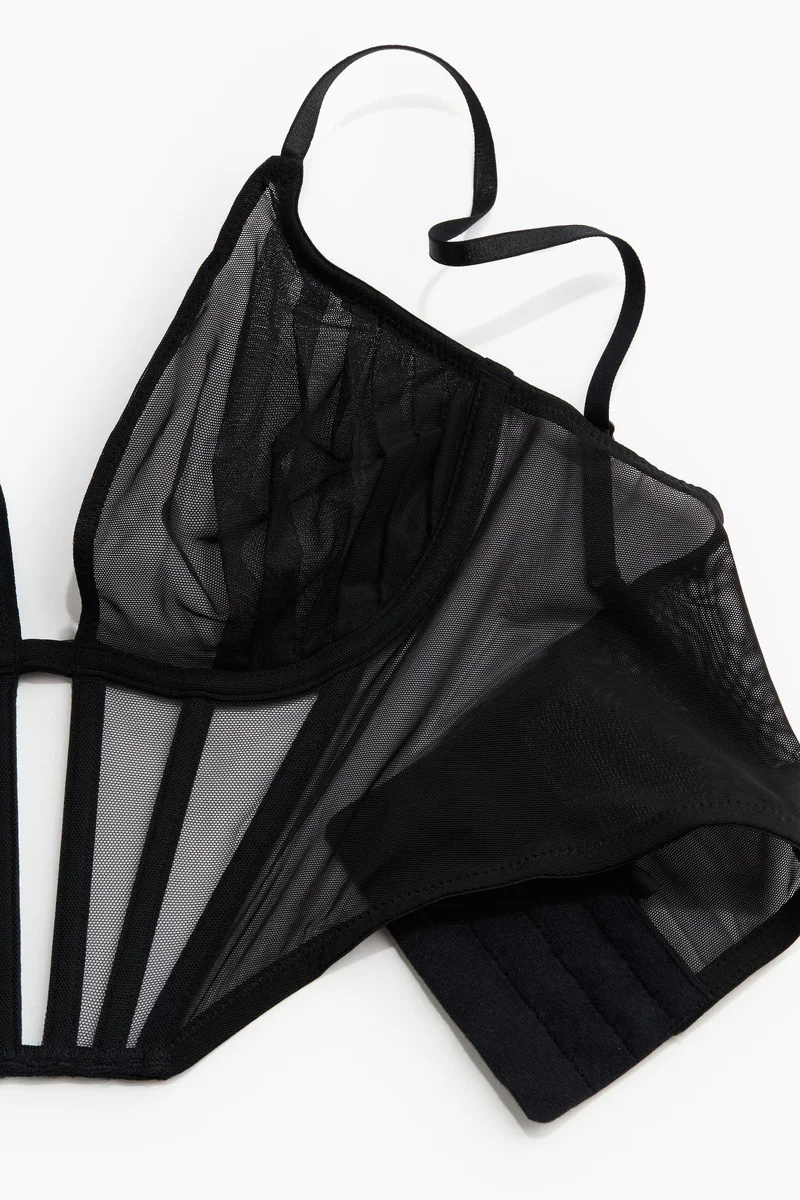 H&M Non-Padded Mesh Bustier