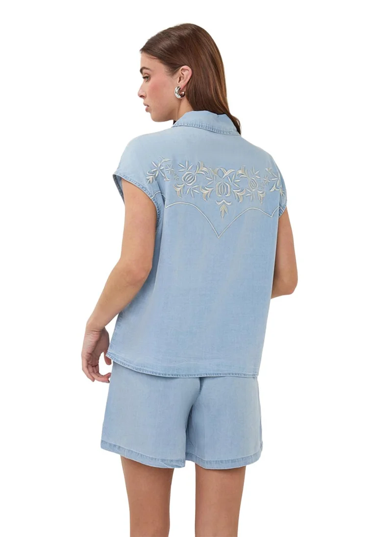 Esqualo  Esqualo Blouse Chambray for Women | Best Price UAE