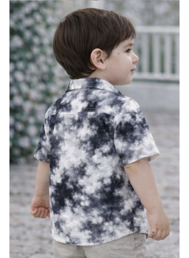 Bold Chic ThunderCloud Kids Short Sleeve Shirt for Boys - Image 1