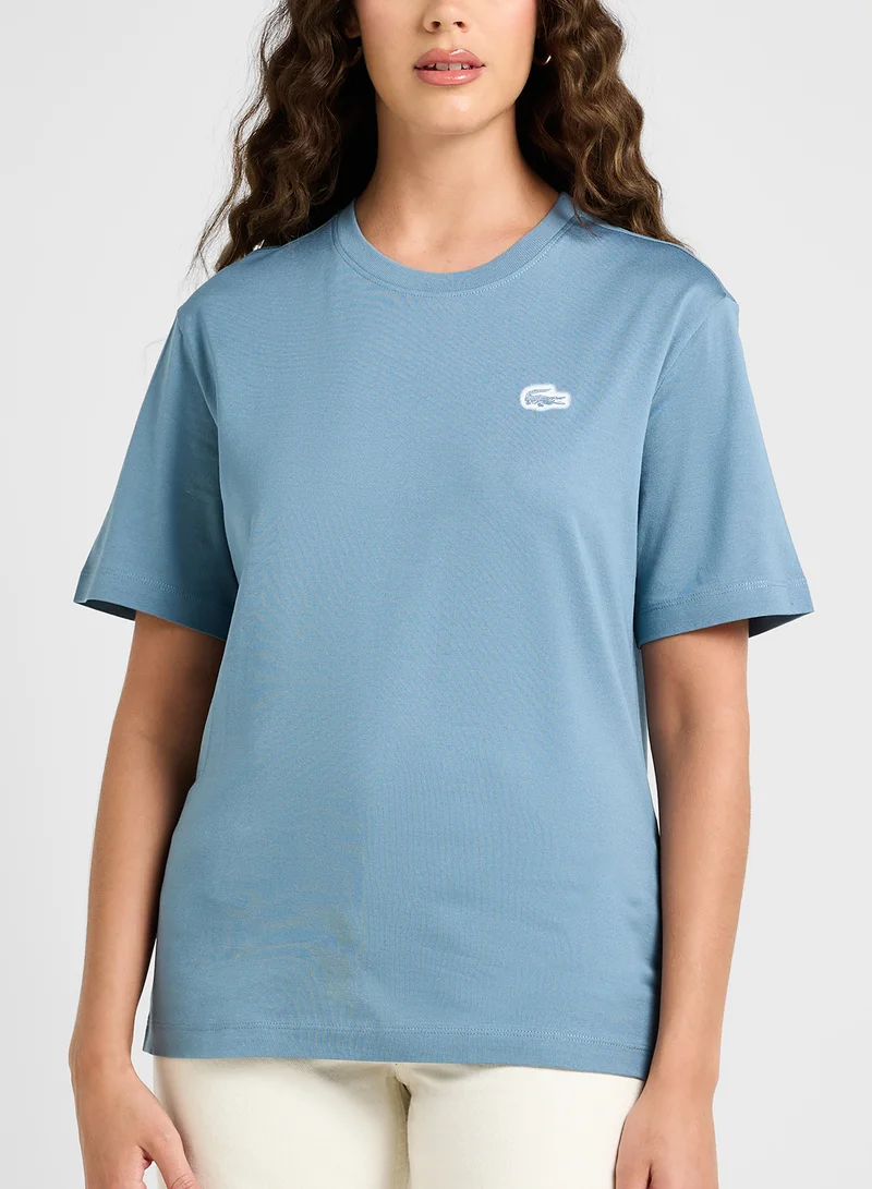 LACOSTE Crew Neck Logo Detail T-Shirt