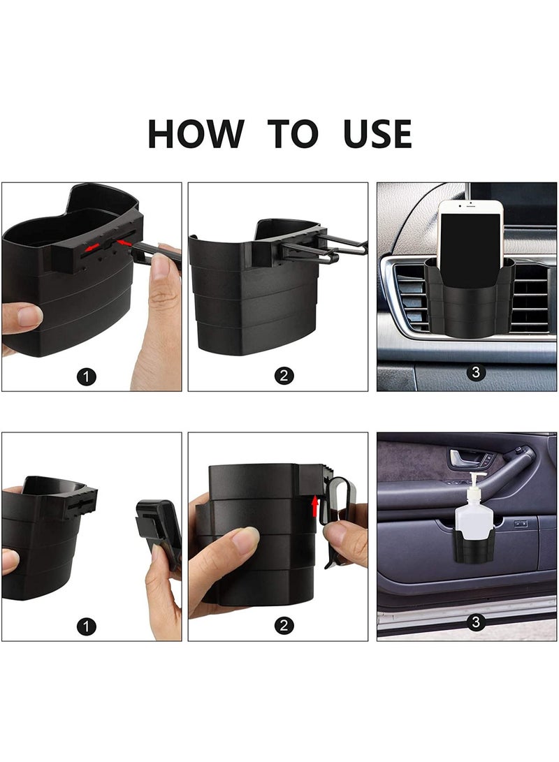 SYOSI 3 Pieces Door Pocket Hand Sanitizer Holders Plastic Car Hand Sanitizer Holders Seat Side Storage Holders Car Pocket Phone Organizers Car Interior Console Accessories for Vehicle Car SUV Truck Bus - Image 2