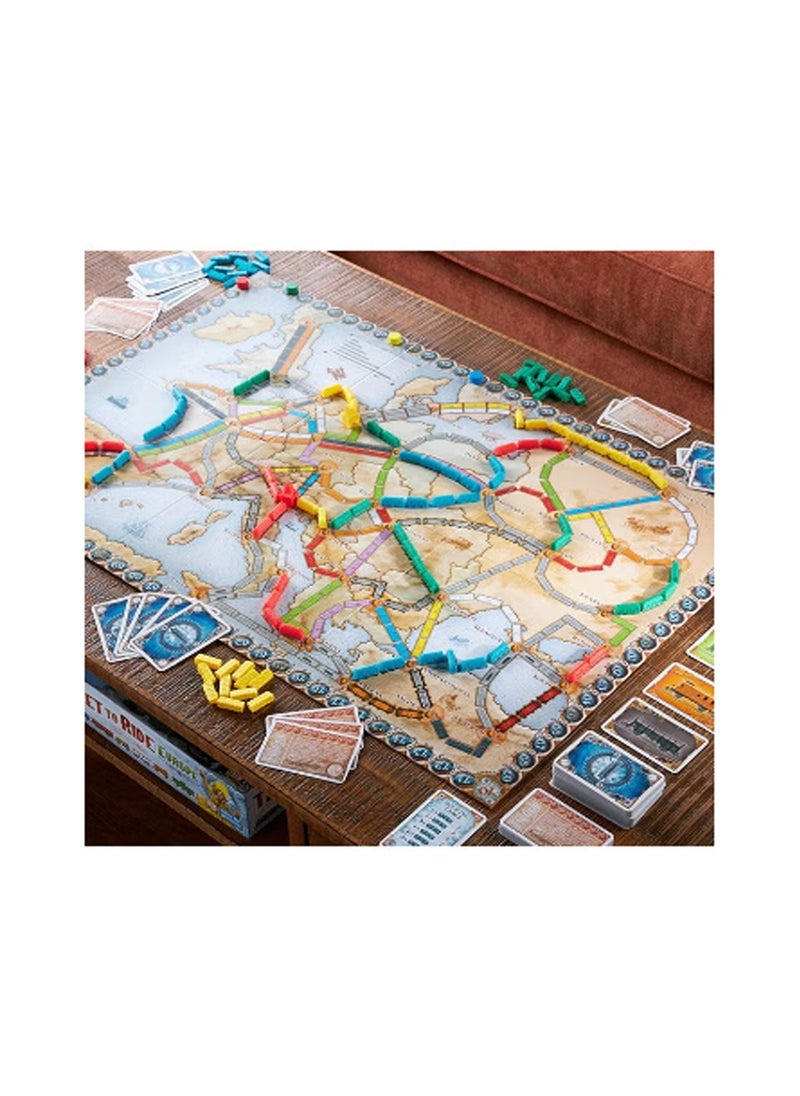 Generic - Ticket to Ride : Europe - A Board Game by Days of Wonder 2-5 Players - Board Games for Family 30-60 Minutes of Gameplay Games for Family Game Night For Kids and Adults Ages 8 plus English Version - Image 1
