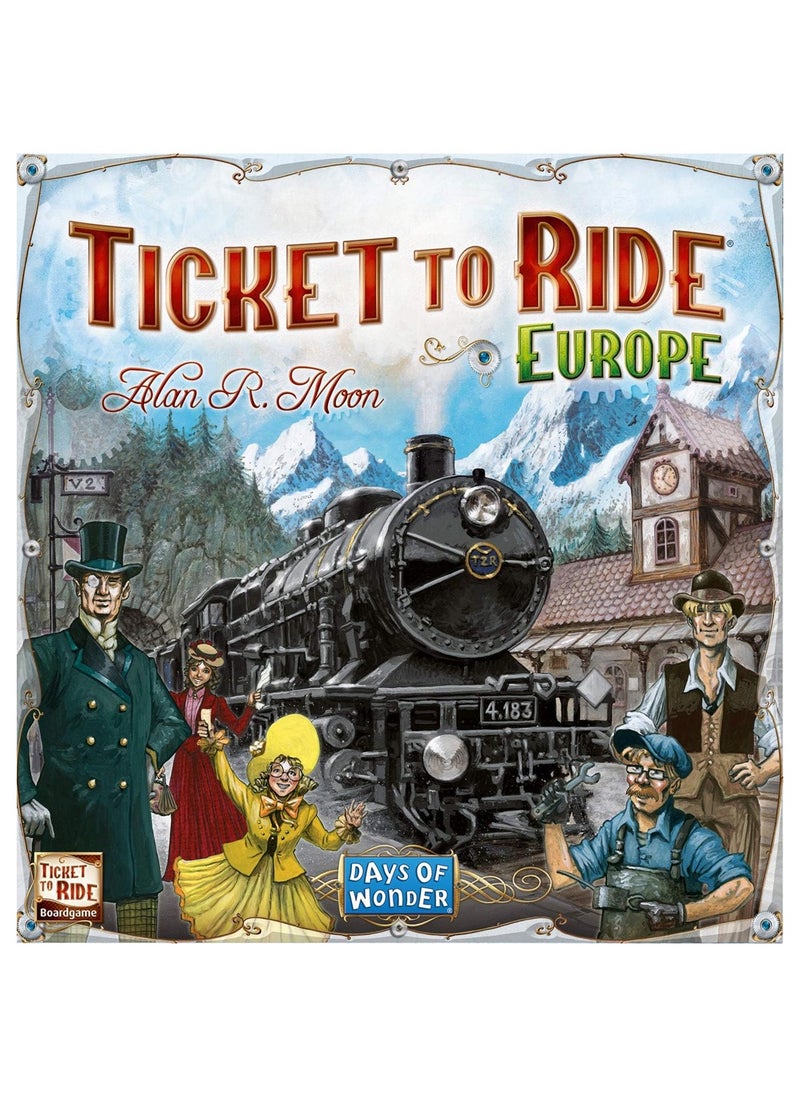 Generic - Ticket to Ride : Europe - A Board Game by Days of Wonder 2-5 Players - Board Games for Family 30-60 Minutes of Gameplay Games for Family Game Night For Kids and Adults Ages 8 plus English Version - Image 1